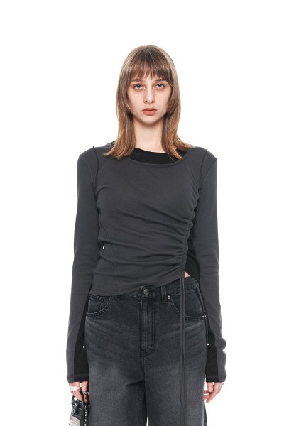 ●Matin Kim●MATIN HERITAGE TOP OVER SIZE IN BLACK MATIN HERITAGE TOP IN BLACK – Matin Kim