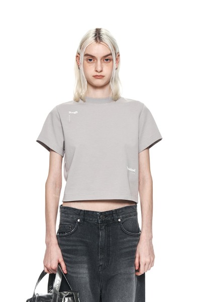 Matin Kim Matin Heritage Crop Top In Black | Basic Tees for