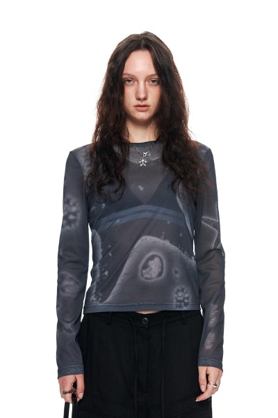 Matin Kim Logo Crop Top In Black | Basic Tees for Women