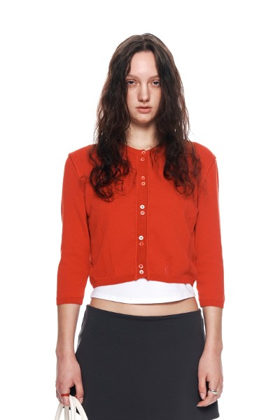 最安値で  Button Kim Matin Bolero Cardigans | Ivory In Cardigan Knit トップス