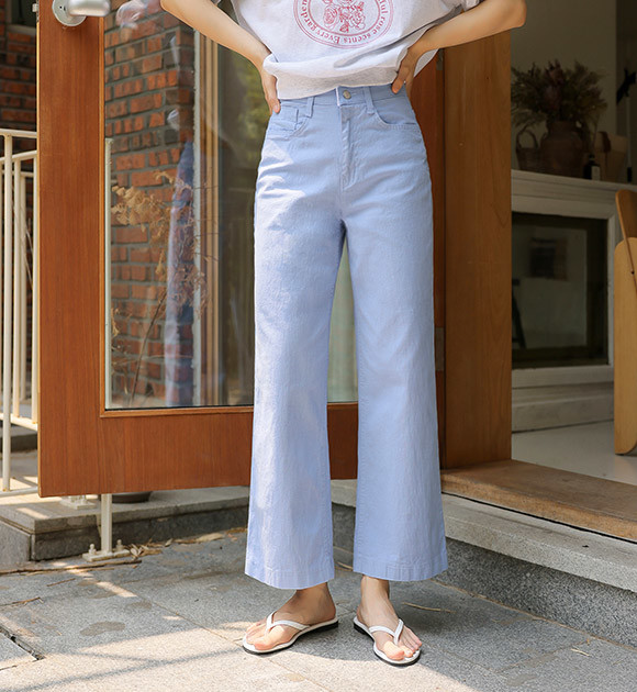 【I AM MARI】Pureine Pintuck Wide Slacks Pants (Belt set) Pintuck Wide Trousers – Estudio Niksen