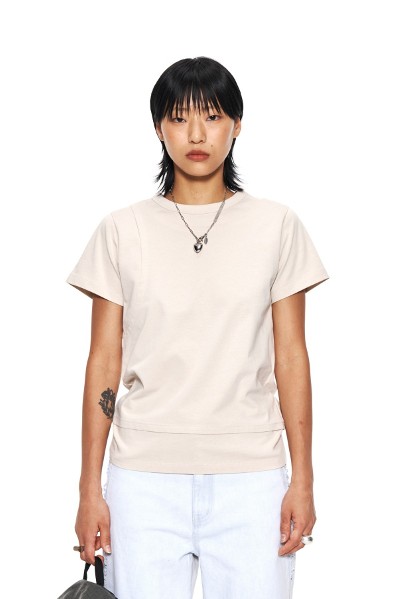 【Matin Kim】CIRCLE LOGO RINGER CROP TOP CIRCLE LOGO RINGER CROP TOP IN BLACK – Matin Kim
