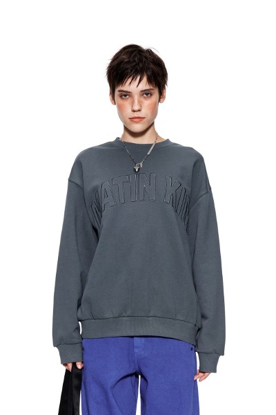 [COVERNAT]★FLEECED MULTI LOGO SWEATSHIRT Covernat Unisex Fleeced Multi Logo Sweatshirt Yellow