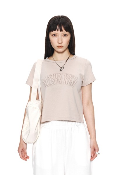 Matin Kim Matin Heritage Top In Black | Basic Tees for Women