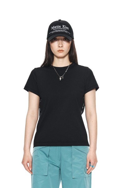 ★関税込★ACME DE LA VIE★A LOGO EMBLEM TERRY COLLAR T-SHIRT acme de la vie Unisex A Logo Emblem Terry Collar Short