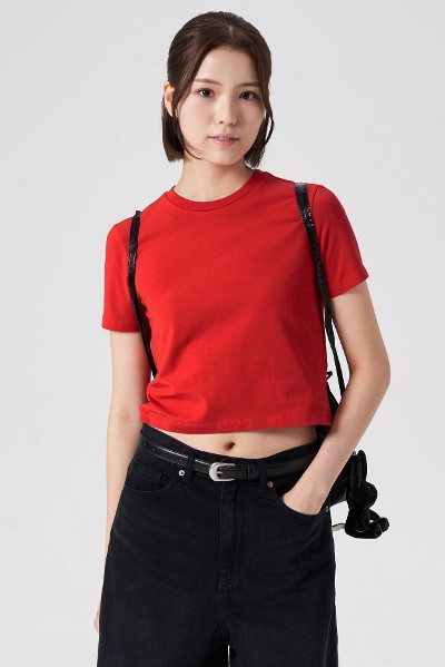 ★Matin Kim★ MATIN SHADE LOGO CROP TOP IN WHITE MK2434TS032 MUSINSA | MATIN KIM MATIN SHADE LOGO CROP TOP IN WHITE