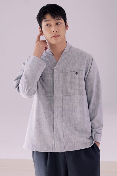 S Hanbok Hanbok Jeogori (M-T01-Lo-Bla) | Modern Hanbok for