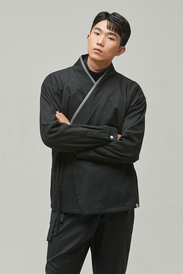 LEESLE Unisex Hanbok King Hoodie Zipup | Tops & Jeogori for