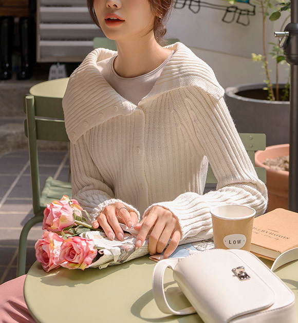 トップス coyseio SOFT KNIT ZIP-UP STRIPE LILLUSORY Women's Quarter Zip Striped Oversized Sweater 2025