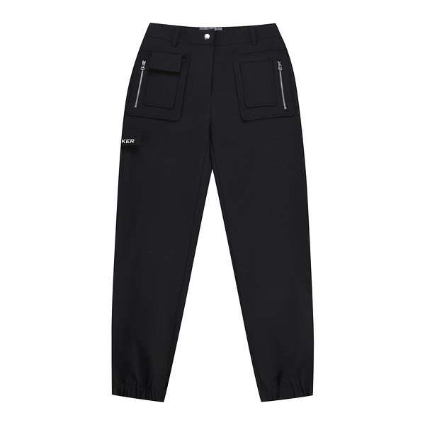[COVERNAT]★韓国人気★C LOGO ONE TUCK SEMI-WIDE SWEAT PANTS Covernat Unisex One Tuck Wide Sweatpants Melange Gray