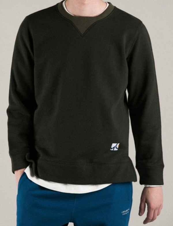 Covernat Unisex Small Authentic Logo Sweatshirt Blue