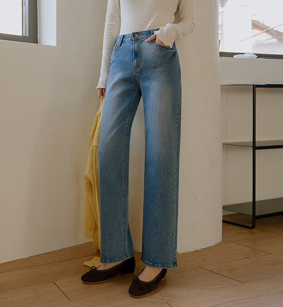 ★KIRSH★ Doodle Cherry Planet Denim Pants Light Blue KIRSH Doodle Cherry Planet Denim Pants Light Blue