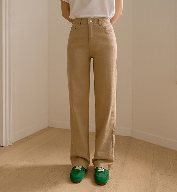 【SATIIIZ】[Made] Dype Pintuck Wide String Slacks TWEE Beaverd Pintuck Wide Slacks | KOODING