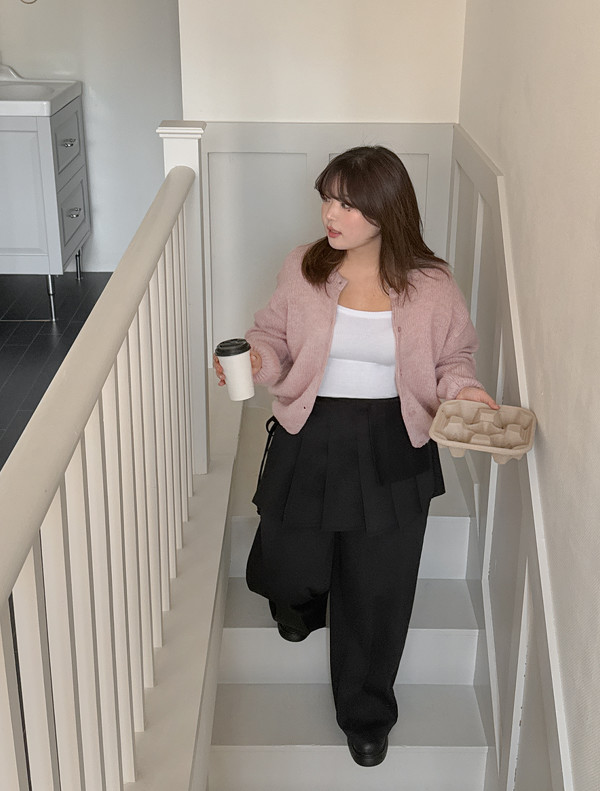 JStyle Ionmue Frill Layered Banded Pants | KOODING