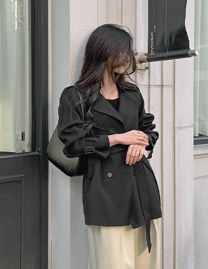 8seconds Twill Short Trench Coat Beige | Trench Coats for