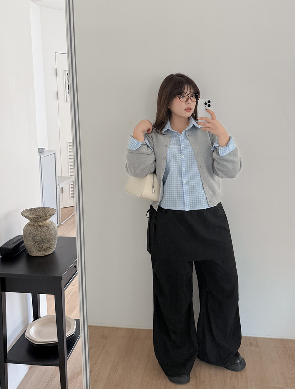 JUSTONE Tino Pin Tuck Wide Slacks (with Belt Set) | KOODING