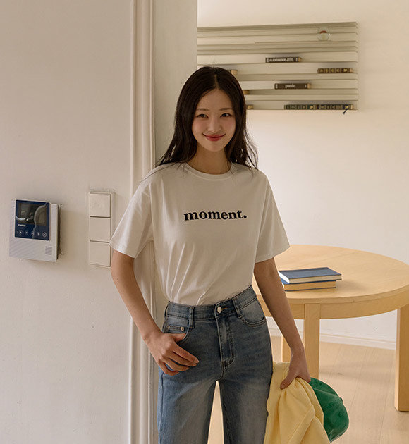 ◆KODAK◆ Big Logo Askin Short Sleeve T-Shirt Women IVORY Kodak Apparel Unisex Core Woven Short Sleeve Tee Shirt Ivory
