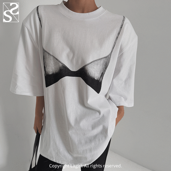 ★Matin Kim★ INK LETTERING TOP IN WHITE MK2400TS023MWH Matin Kim Keyword Lettering Top In White | Basic Tees for