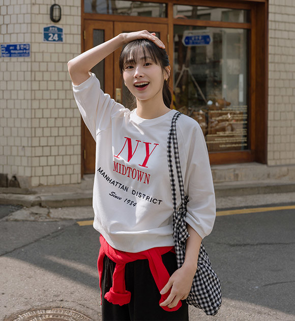 ★★COVERNAT★★ Henry neck string sweatshirt oatmeal CO2303 Covernat Unisex Henry Neck String Sweatshirt Oatmeal