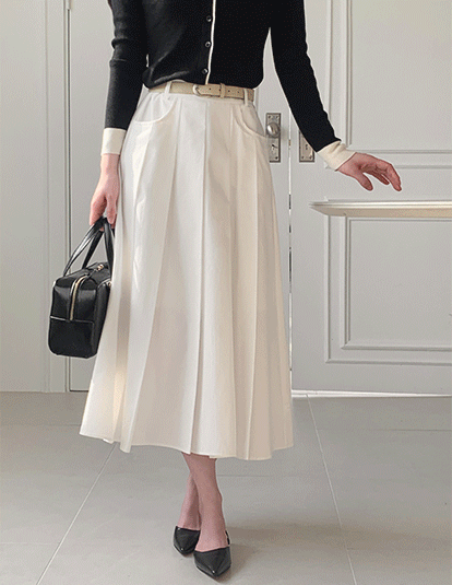 8seconds Cargo Balloon Skirt Beige | A-Line for Women | KOODING