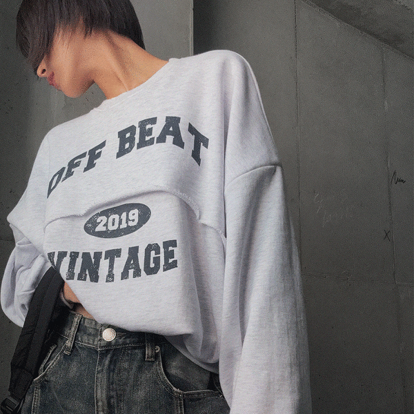 Matin Kim Big Logo Half Zip Sweatshirt In Black