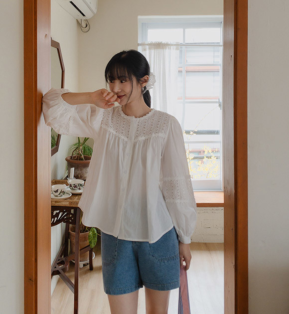 トップス Soor Ploom Ramona Blouse - Khadi Soor Ploom Ramona Blouse - Twig & Vine on Old Gold – Casp