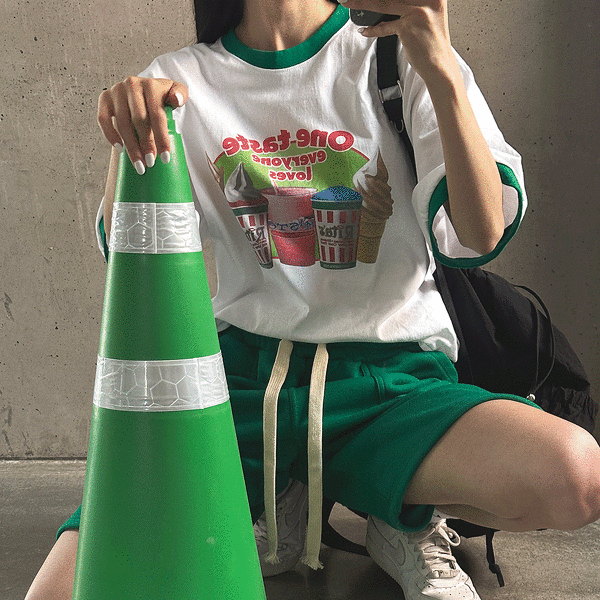 ★Matin Kim★ MATIN SHADE LOGO CROP TOP IN LIGHT GREEN MK243 Matin Kim Matin Shade Logo Crop Top In Light Green | Basic