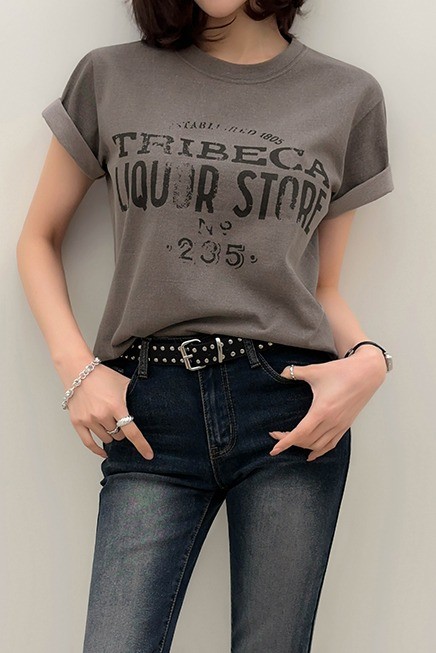 Matin Kim Applique Washed Pique Crop Top In Sky | Basic Tees