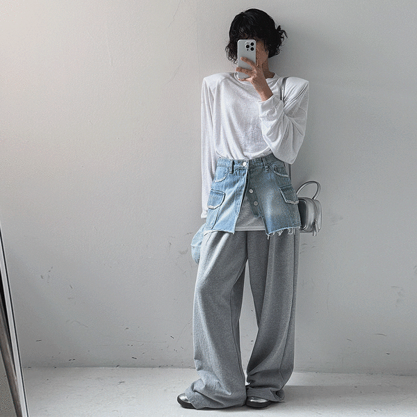 パンツ KIRSH Small Cherry Jogger Pants Melange Gray KKRSCPT504M KIRSH Small Cherry Jogger Pants Melange Gray | Joggers